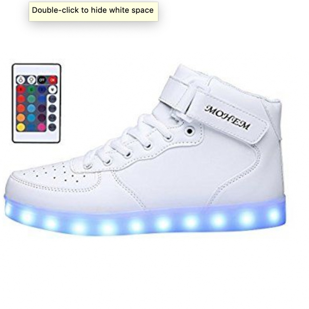 MOHEM High Top LED Sneakers Size 9